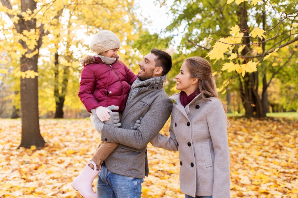 Enjoy a fall walk with family.